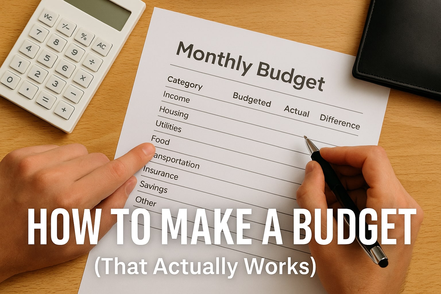 How to Make a Budget That Actually Works (Free Template)