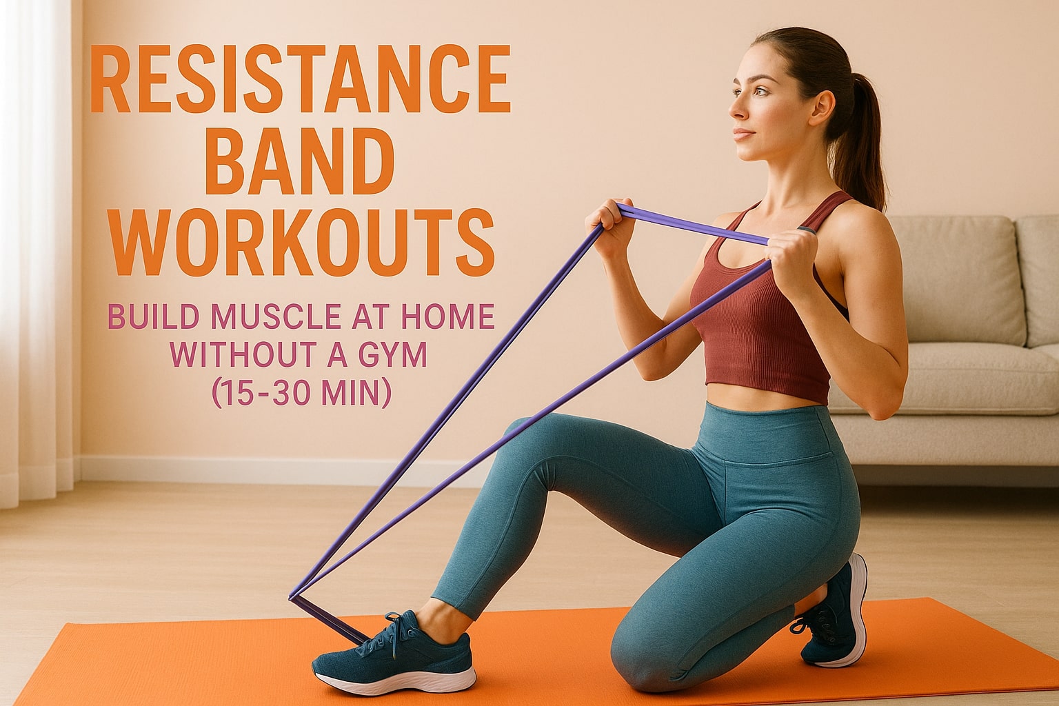 Resistance Band Workouts: Build Muscle at Home Without a Gym (15-30 Min)