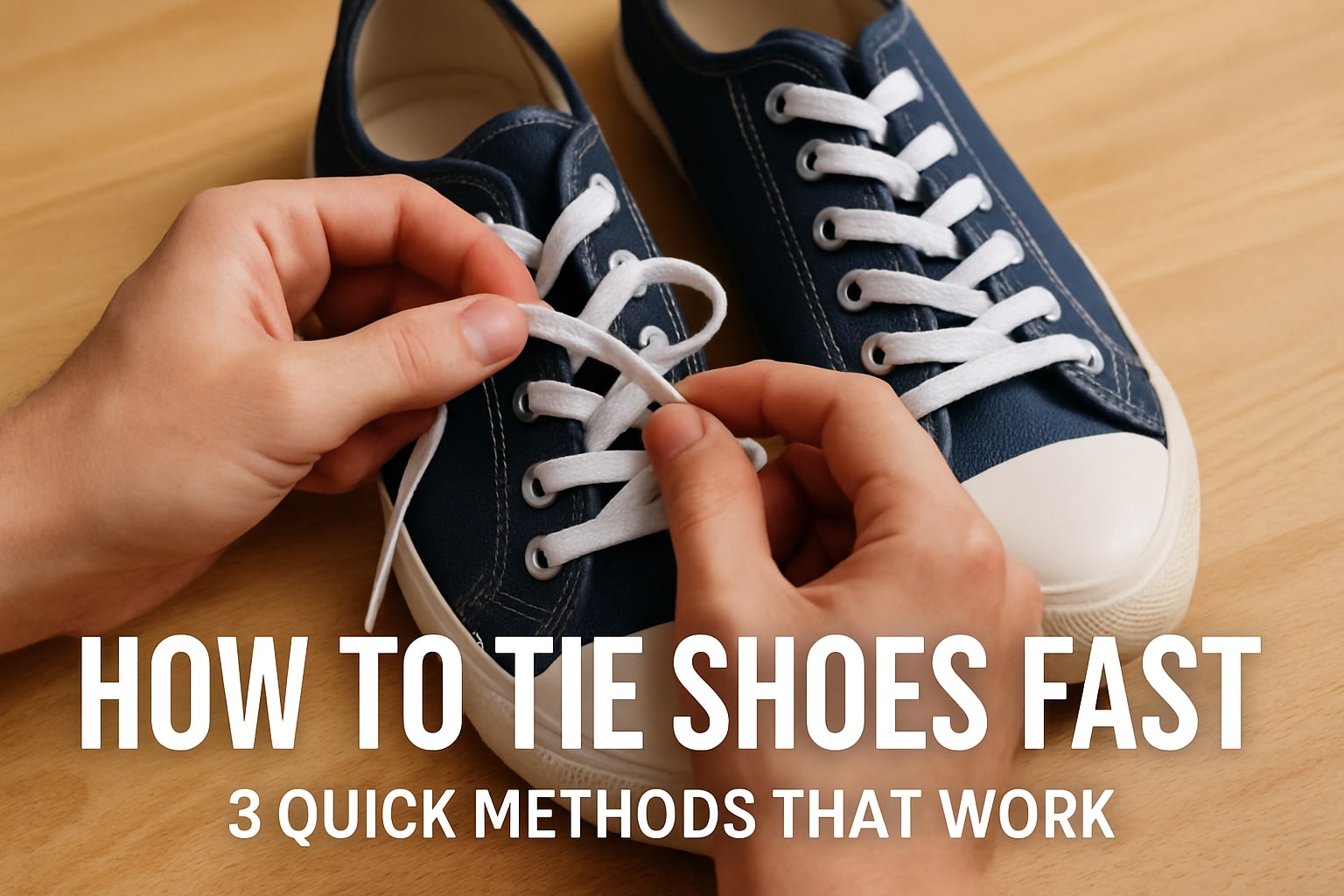 How to Tie Shoes Fast: 3 Quick Methods That Work