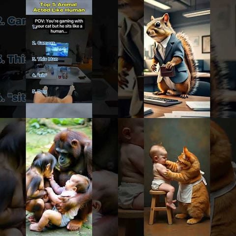 Animals Acting Like Humans thumbnail