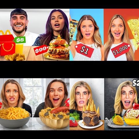 People Trying Expensive vs Cheap Food thumbnail